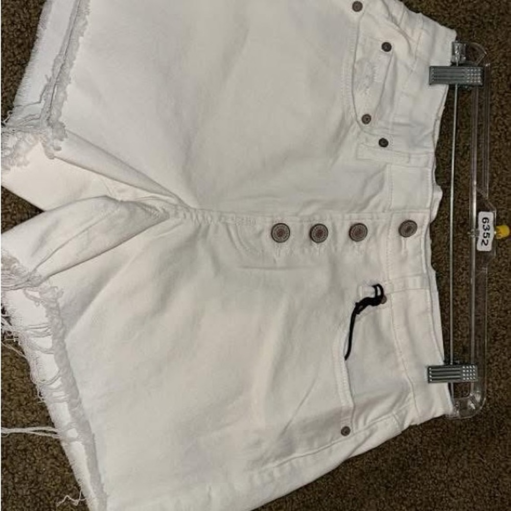 Zenana Outfitters White Jean Shorts